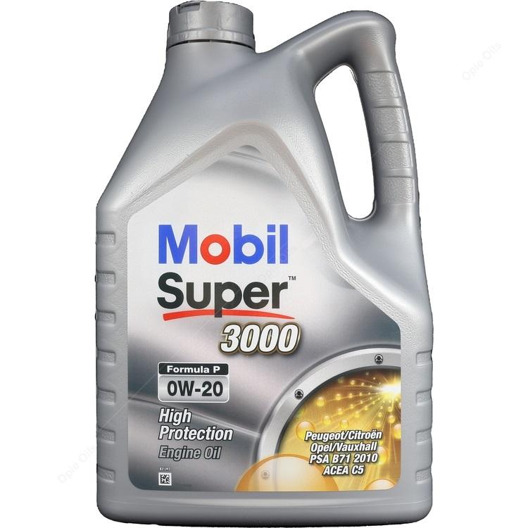 Ulei de motor sintetic MOBIL Super 3000 Formula P 0W20, 4 litri